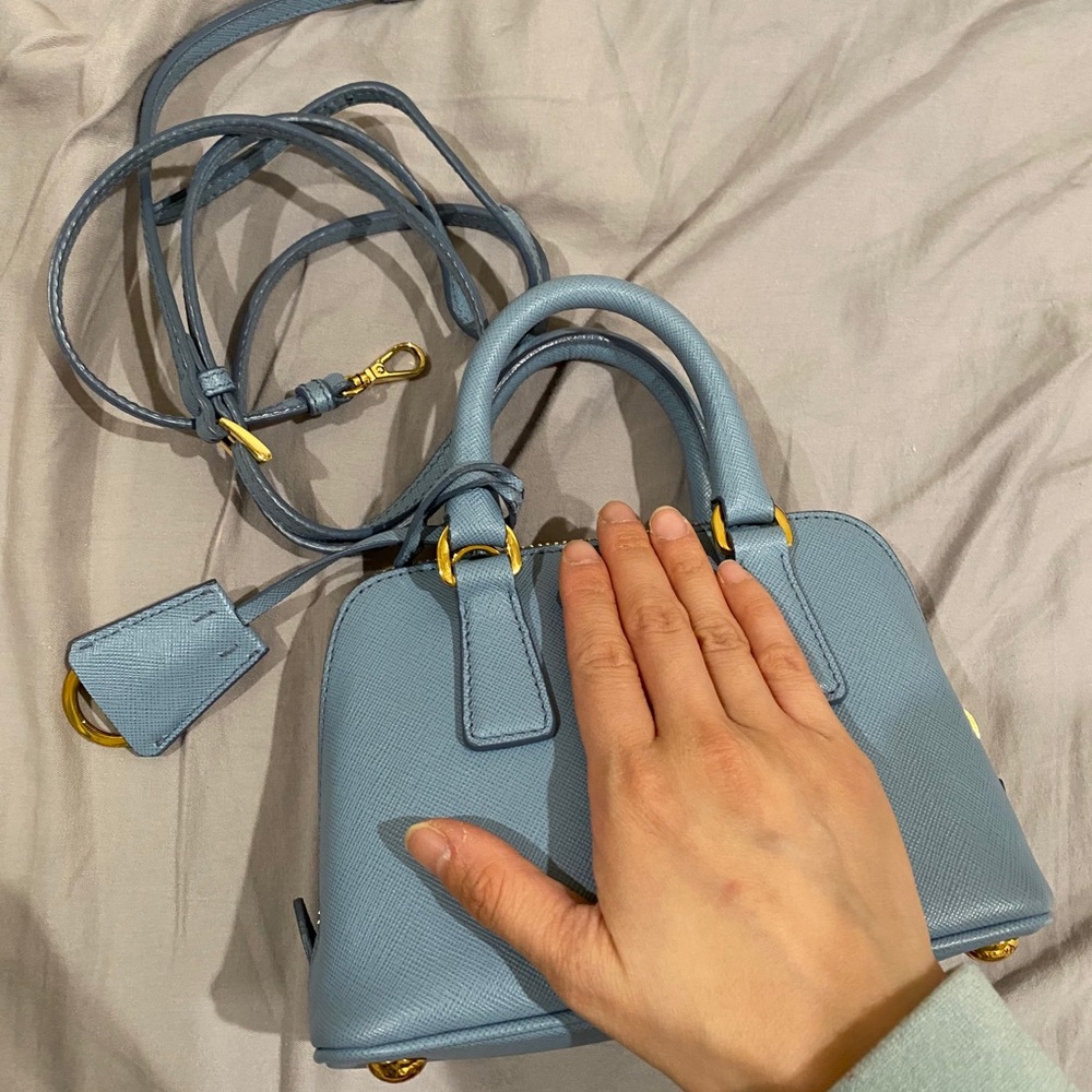 Prada promenade mini bag sky blue - Picture 5 of 15